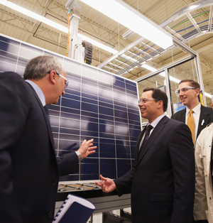 Energy Minister Duguid at the new ATS facility. Photo: CNW Group